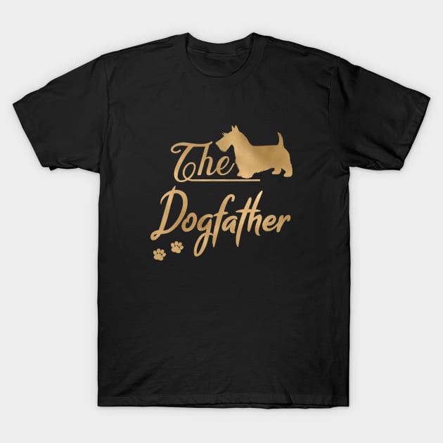 The Scottish Terrier aka Scottie Dogfather T-Shirt by JollyMarten